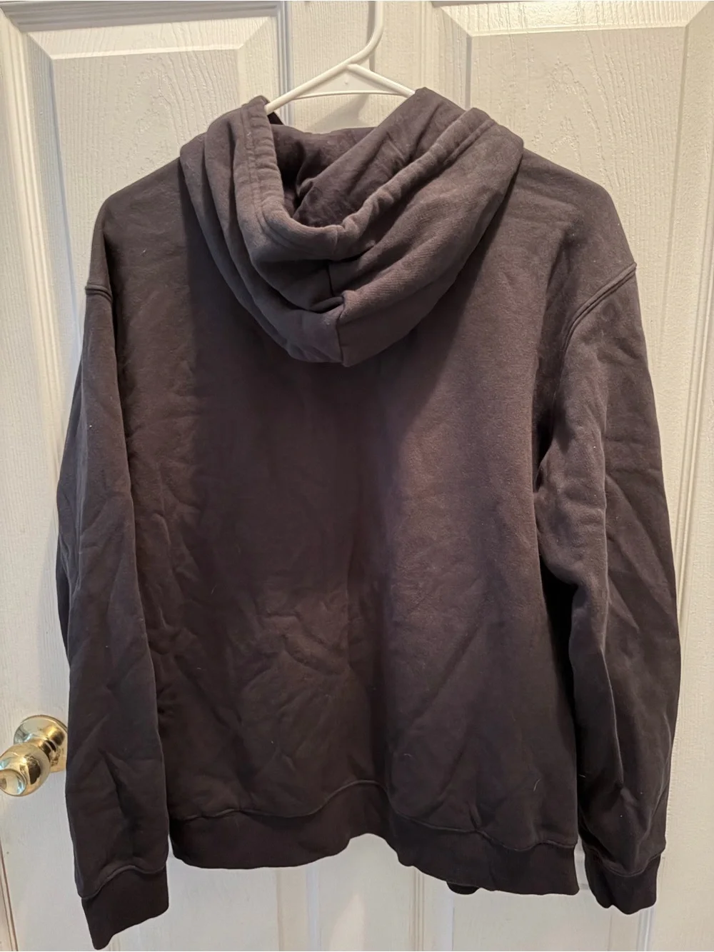 adidas Black Hoodie with White Trefoil Logo